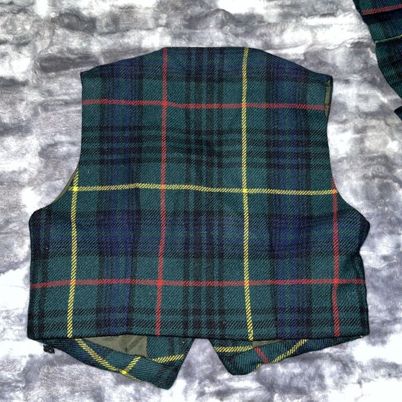 Vintage 2 Piece Westaway & Westaway Kids Uniform 100% Wool Great Britain Plaid‎ - Picture 10 of 12